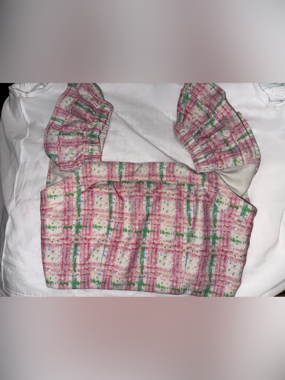 Entro Pink Plaid Crop